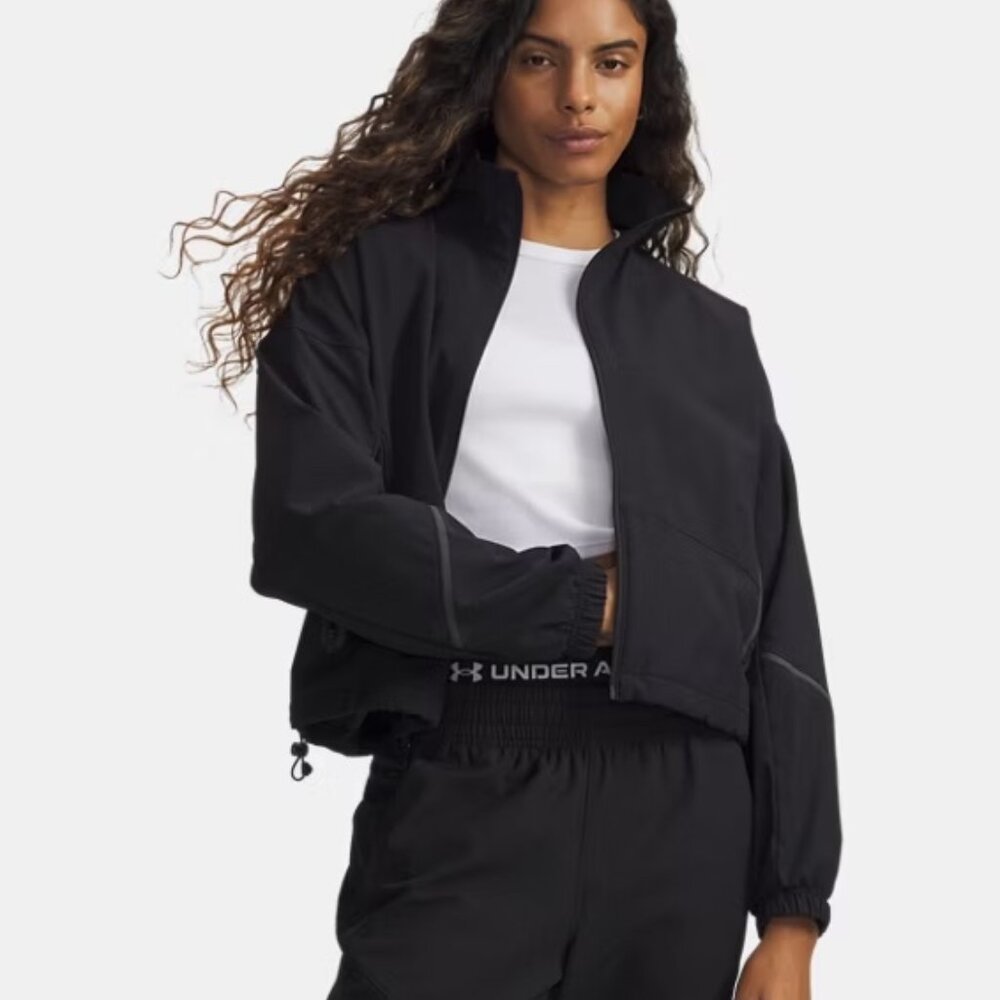 NWT UA Storm Unstoppable Insulated Bomber Jacket L Black - Women's